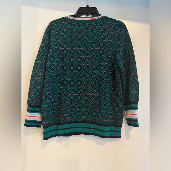 j crew tippi sweater In Festive Fair Isle Merino Wool Size XL - Picture 3 of 5